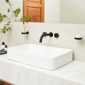 Juego de Baño Linea Fabric Negro Mate -  Peirano