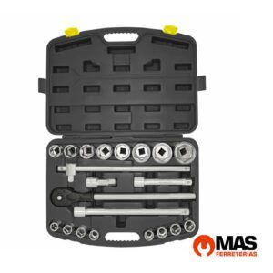 Juego De Bocallaves 21 Piezas Métricas Encastre 3/4″ - Crossmaster