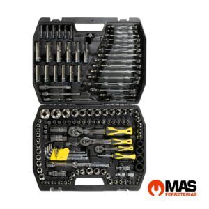 Juego De Bocallaves 150 Piezas – Encastre 1/4″ – 1/2″ – 3/8″ + maletín - Crossmaster