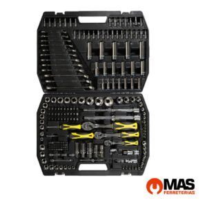 Juego De Bocallaves 216 Piezas Encastre 1/4″ – 1/2″ – 3/8″ Con Maletín - Crossmaster