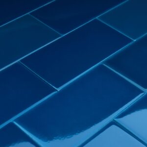 Ceramica Destonalizado Azul Petróleo - Acuarela