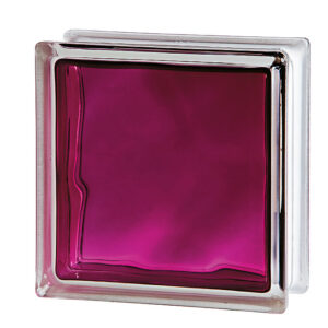 Ladrillo de Vidrio Nube Magenta - Vitroblock